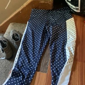 polkadot leggings with pockets size XL 14 from old navy